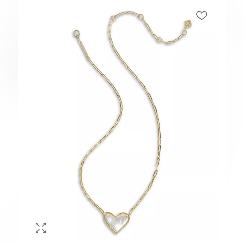 NWT- Kendra Scott Ari Heart Statement Pendant Necklace - Picture 8 of 8